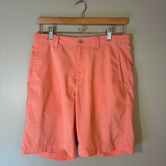 NICKLAUS Other - Nicklaus Golden Bear Mens Golf Shorts Size 30 Coral Pink Recycled Stretch TA299